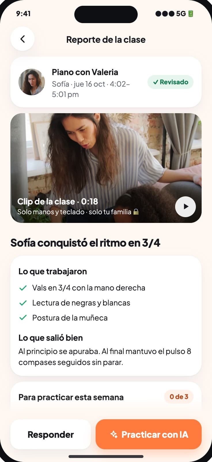 Reporte de la clase